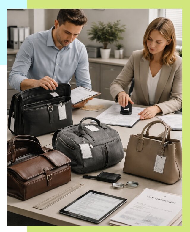 Сертификация сумок в Подольске от 7814 руб. | Алешин-Пдл