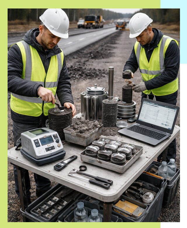 Сертификация асфальта: испытания и подтверждение в Подольске