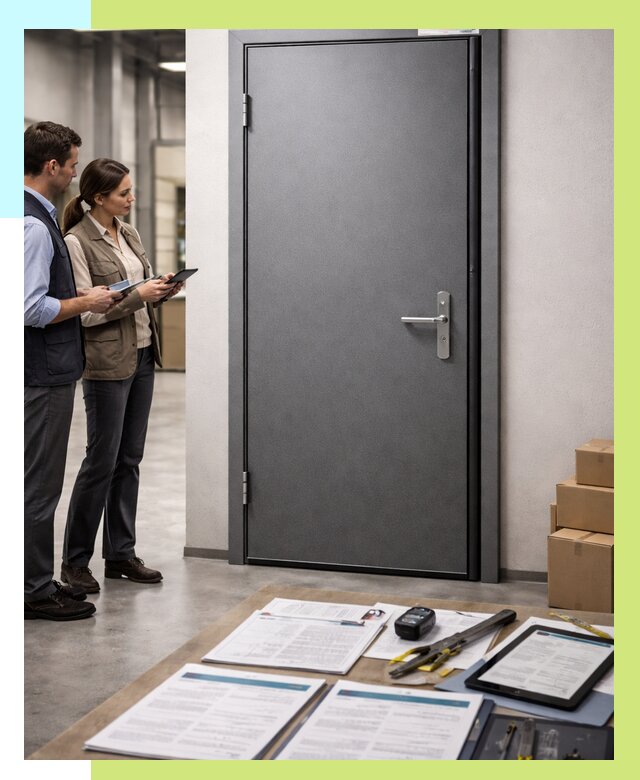 Сертификация противопожарных дверей в Подольске от 9376 р. | Алешин-Пдл