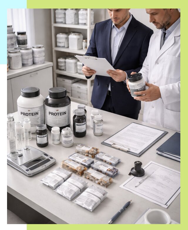 Сертификация спортивного питания в Подольске от 15627 р., Алешин-Пдл