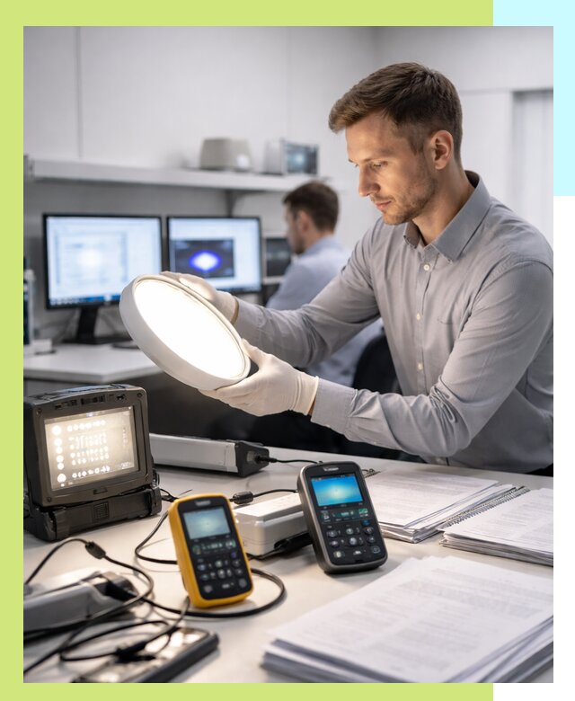 Сертификация светильников в Подольске: испытания и оформление