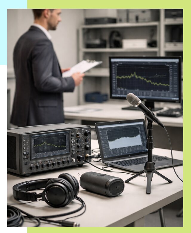 Сертификация аудиотехники в Подольске от 15627 р., Алешин-Пдл