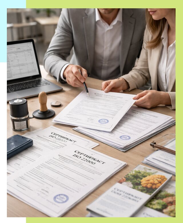 Сертификат ISO 22000 в Подольске от 41672 р. под ключ | Алешин-Пдл